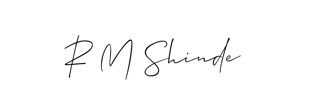 How to make R M Shinde signature? Allison_Script is a professional autograph style. Create handwritten signature for R M Shinde name. R M Shinde signature style 2 images and pictures png