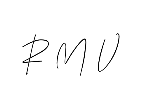 Design your own signature with our free online signature maker. With this signature software, you can create a handwritten (Allison_Script) signature for name R M V. R M V signature style 2 images and pictures png