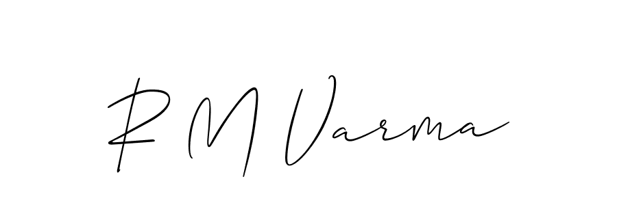 Design your own signature with our free online signature maker. With this signature software, you can create a handwritten (Allison_Script) signature for name R M Varma. R M Varma signature style 2 images and pictures png