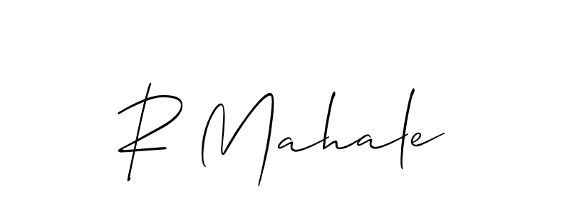 It looks lik you need a new signature style for name R Mahale. Design unique handwritten (Allison_Script) signature with our free signature maker in just a few clicks. R Mahale signature style 2 images and pictures png