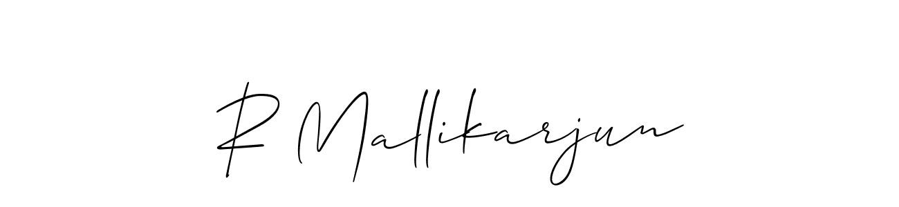 How to make R Mallikarjun signature? Allison_Script is a professional autograph style. Create handwritten signature for R Mallikarjun name. R Mallikarjun signature style 2 images and pictures png