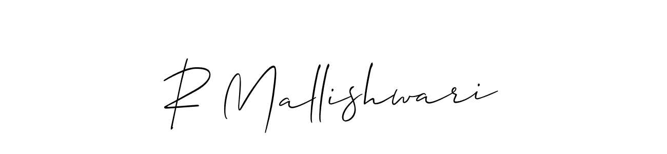 How to Draw R Mallishwari signature style? Allison_Script is a latest design signature styles for name R Mallishwari. R Mallishwari signature style 2 images and pictures png