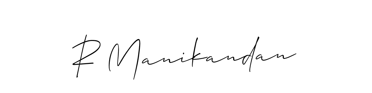 How to Draw R Manikandan signature style? Allison_Script is a latest design signature styles for name R Manikandan. R Manikandan signature style 2 images and pictures png