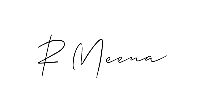 Also we have R Meena name is the best signature style. Create professional handwritten signature collection using Allison_Script autograph style. R Meena signature style 2 images and pictures png