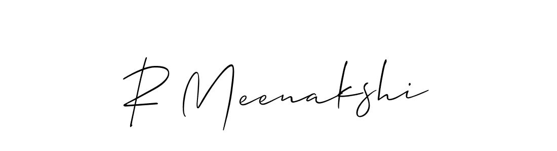 Also You can easily find your signature by using the search form. We will create R Meenakshi name handwritten signature images for you free of cost using Allison_Script sign style. R Meenakshi signature style 2 images and pictures png