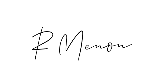 How to Draw R Menon signature style? Allison_Script is a latest design signature styles for name R Menon. R Menon signature style 2 images and pictures png