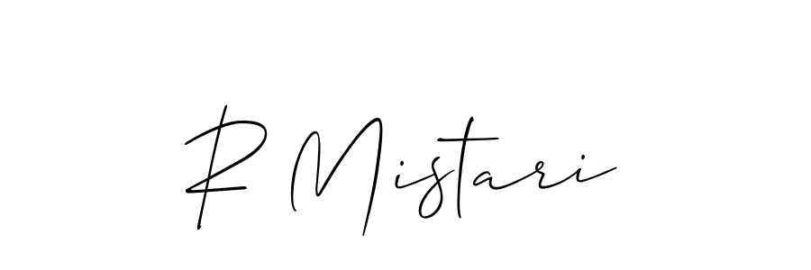 How to make R Mistari signature? Allison_Script is a professional autograph style. Create handwritten signature for R Mistari name. R Mistari signature style 2 images and pictures png