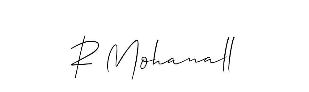 Best and Professional Signature Style for R Mohanall. Allison_Script Best Signature Style Collection. R Mohanall signature style 2 images and pictures png