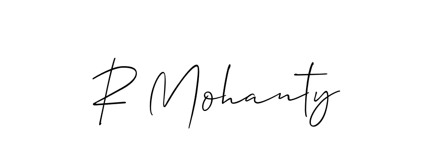 It looks lik you need a new signature style for name R Mohanty. Design unique handwritten (Allison_Script) signature with our free signature maker in just a few clicks. R Mohanty signature style 2 images and pictures png