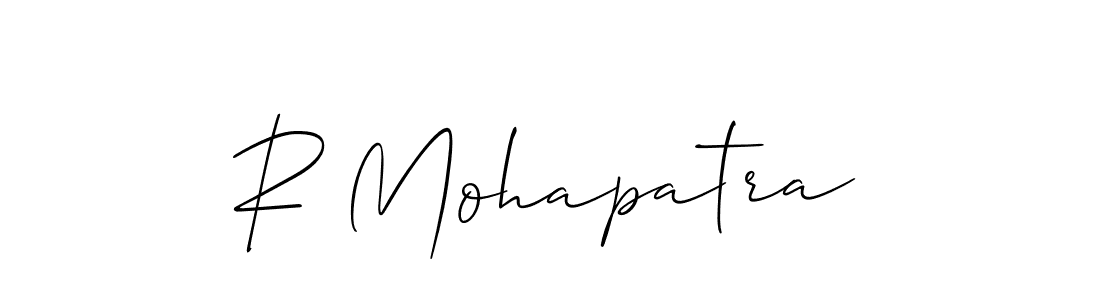 How to make R Mohapatra signature? Allison_Script is a professional autograph style. Create handwritten signature for R Mohapatra name. R Mohapatra signature style 2 images and pictures png