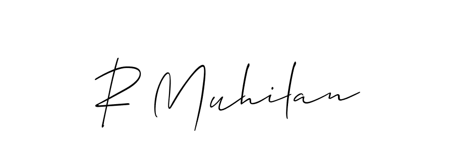 Similarly Allison_Script is the best handwritten signature design. Signature creator online .You can use it as an online autograph creator for name R Muhilan. R Muhilan signature style 2 images and pictures png