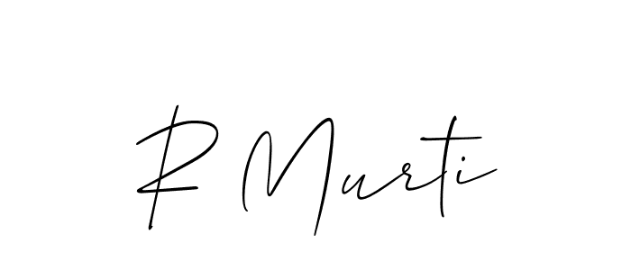 How to make R Murti name signature. Use Allison_Script style for creating short signs online. This is the latest handwritten sign. R Murti signature style 2 images and pictures png