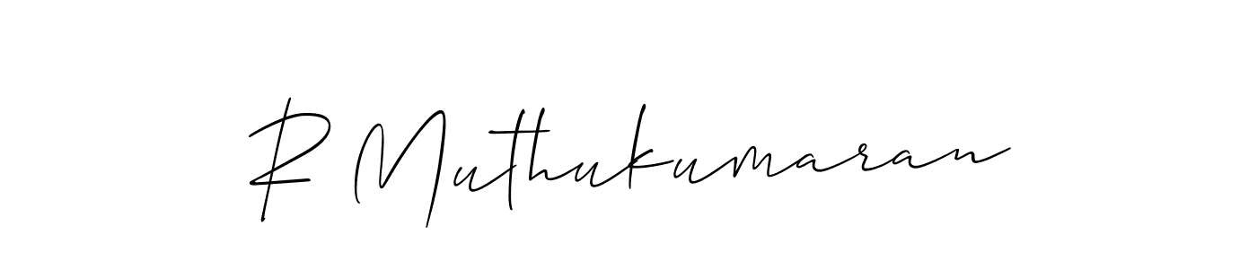 R Muthukumaran stylish signature style. Best Handwritten Sign (Allison_Script) for my name. Handwritten Signature Collection Ideas for my name R Muthukumaran. R Muthukumaran signature style 2 images and pictures png