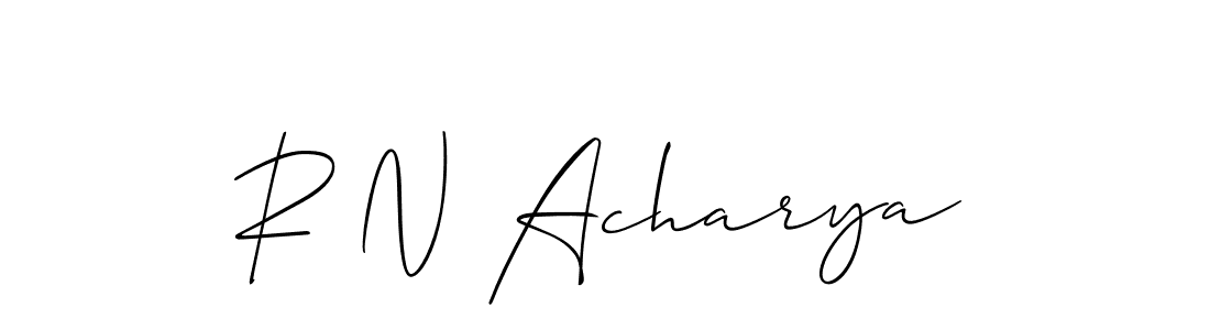 How to Draw R N Acharya signature style? Allison_Script is a latest design signature styles for name R N Acharya. R N Acharya signature style 2 images and pictures png