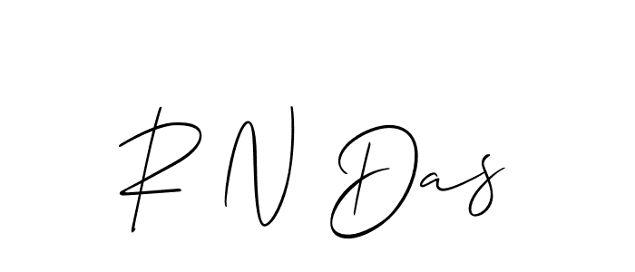 Design your own signature with our free online signature maker. With this signature software, you can create a handwritten (Allison_Script) signature for name R N Das. R N Das signature style 2 images and pictures png