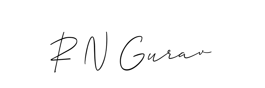 You can use this online signature creator to create a handwritten signature for the name R N Gurav. This is the best online autograph maker. R N Gurav signature style 2 images and pictures png