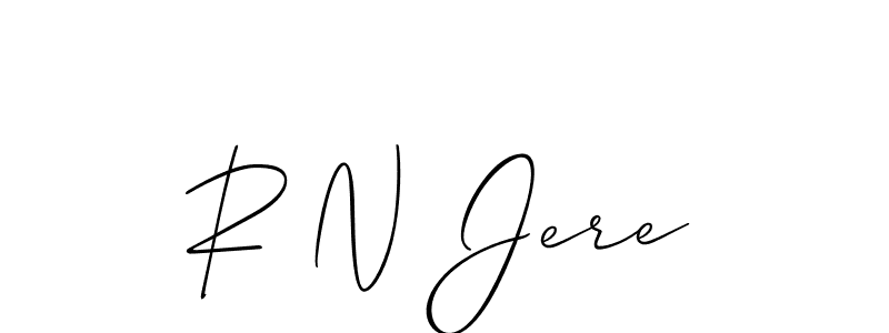 You can use this online signature creator to create a handwritten signature for the name R N Jere. This is the best online autograph maker. R N Jere signature style 2 images and pictures png