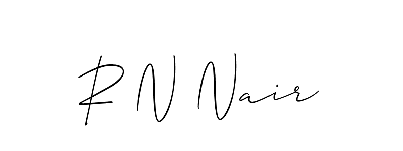 Make a short R N Nair signature style. Manage your documents anywhere anytime using Allison_Script. Create and add eSignatures, submit forms, share and send files easily. R N Nair signature style 2 images and pictures png