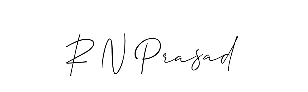 if you are searching for the best signature style for your name R N Prasad. so please give up your signature search. here we have designed multiple signature styles  using Allison_Script. R N Prasad signature style 2 images and pictures png