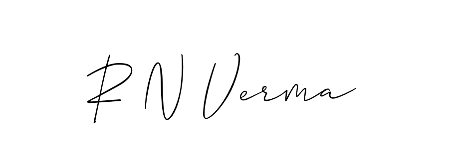 How to make R N Verma signature? Allison_Script is a professional autograph style. Create handwritten signature for R N Verma name. R N Verma signature style 2 images and pictures png