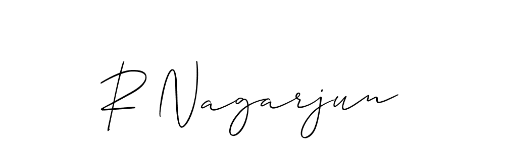 How to Draw R Nagarjun signature style? Allison_Script is a latest design signature styles for name R Nagarjun. R Nagarjun signature style 2 images and pictures png