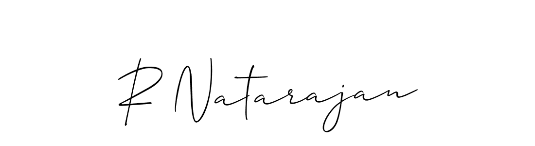 Also You can easily find your signature by using the search form. We will create R Natarajan name handwritten signature images for you free of cost using Allison_Script sign style. R Natarajan signature style 2 images and pictures png