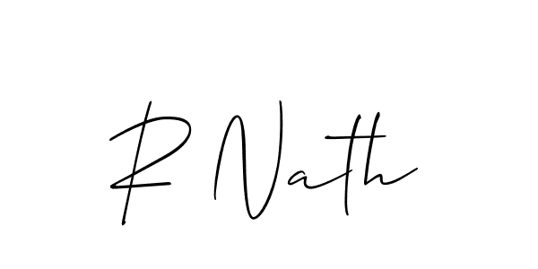 if you are searching for the best signature style for your name R Nath. so please give up your signature search. here we have designed multiple signature styles  using Allison_Script. R Nath signature style 2 images and pictures png