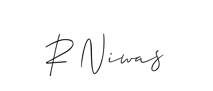 Similarly Allison_Script is the best handwritten signature design. Signature creator online .You can use it as an online autograph creator for name R Niwas. R Niwas signature style 2 images and pictures png