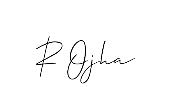 This is the best signature style for the R Ojha name. Also you like these signature font (Allison_Script). Mix name signature. R Ojha signature style 2 images and pictures png