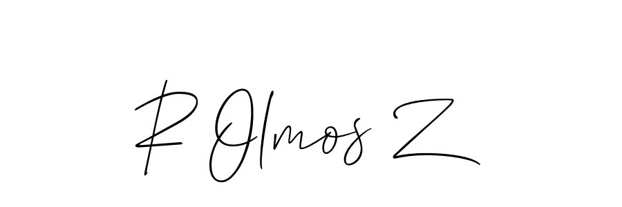 Also You can easily find your signature by using the search form. We will create R Olmos Z name handwritten signature images for you free of cost using Allison_Script sign style. R Olmos Z signature style 2 images and pictures png