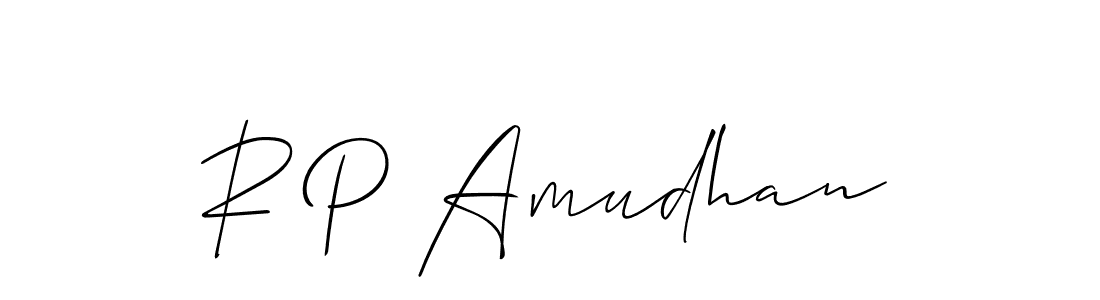 Similarly Allison_Script is the best handwritten signature design. Signature creator online .You can use it as an online autograph creator for name R P Amudhan. R P Amudhan signature style 2 images and pictures png