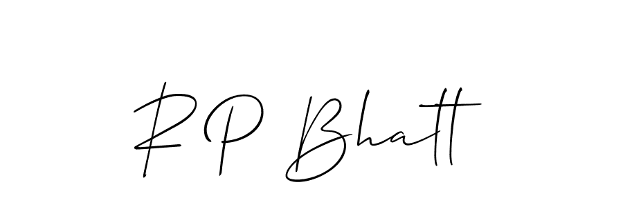 Also we have R P Bhatt name is the best signature style. Create professional handwritten signature collection using Allison_Script autograph style. R P Bhatt signature style 2 images and pictures png