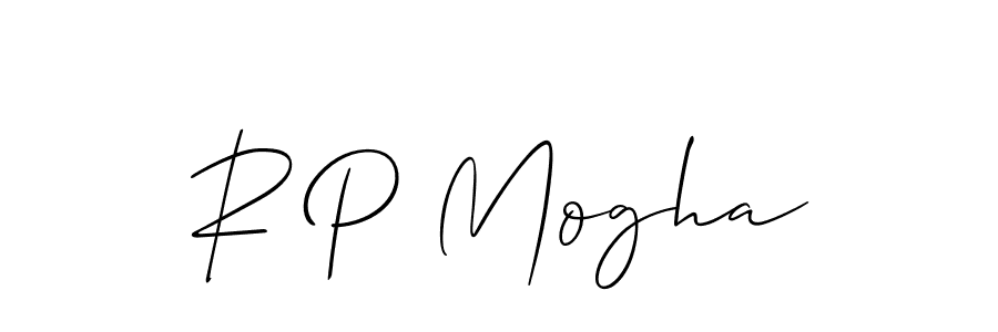 It looks lik you need a new signature style for name R P Mogha. Design unique handwritten (Allison_Script) signature with our free signature maker in just a few clicks. R P Mogha signature style 2 images and pictures png
