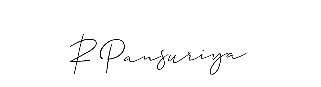 You can use this online signature creator to create a handwritten signature for the name R Pansuriya. This is the best online autograph maker. R Pansuriya signature style 2 images and pictures png