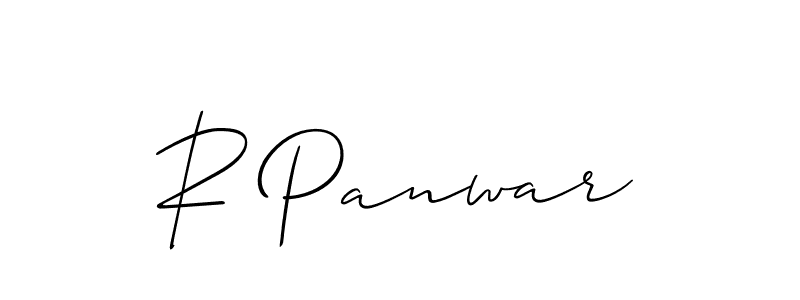How to Draw R Panwar signature style? Allison_Script is a latest design signature styles for name R Panwar. R Panwar signature style 2 images and pictures png
