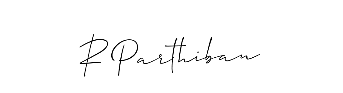 Also we have R Parthiban name is the best signature style. Create professional handwritten signature collection using Allison_Script autograph style. R Parthiban signature style 2 images and pictures png