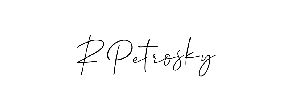 Make a short R Petrosky signature style. Manage your documents anywhere anytime using Allison_Script. Create and add eSignatures, submit forms, share and send files easily. R Petrosky signature style 2 images and pictures png