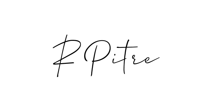 It looks lik you need a new signature style for name R Pitre. Design unique handwritten (Allison_Script) signature with our free signature maker in just a few clicks. R Pitre signature style 2 images and pictures png