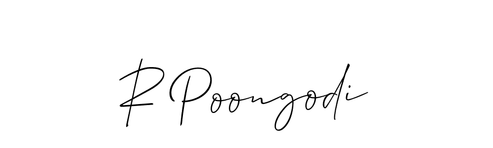 Make a beautiful signature design for name R Poongodi. Use this online signature maker to create a handwritten signature for free. R Poongodi signature style 2 images and pictures png