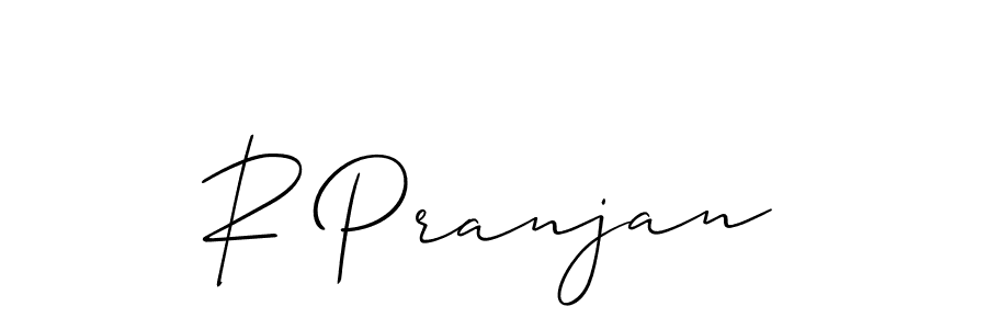 R Pranjan stylish signature style. Best Handwritten Sign (Allison_Script) for my name. Handwritten Signature Collection Ideas for my name R Pranjan. R Pranjan signature style 2 images and pictures png