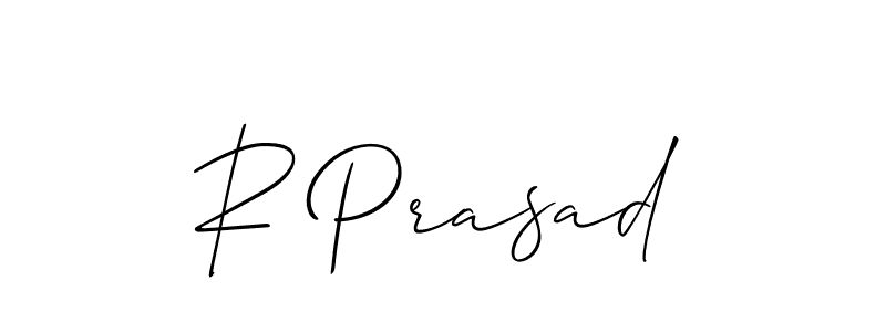 You should practise on your own different ways (Allison_Script) to write your name (R Prasad) in signature. don't let someone else do it for you. R Prasad signature style 2 images and pictures png