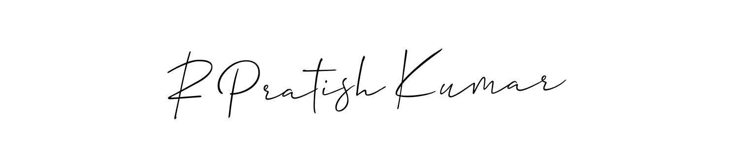 Design your own signature with our free online signature maker. With this signature software, you can create a handwritten (Allison_Script) signature for name R Pratish Kumar. R Pratish Kumar signature style 2 images and pictures png