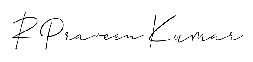 Stand out with a creative autograph for R Praveen Kumar. The Allison_Script styling blends modern aesthetics with classic signature flourishes. R Praveen Kumar signature style 2 images and pictures png