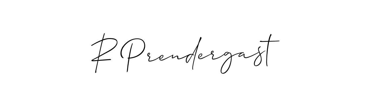 You should practise on your own different ways (Allison_Script) to write your name (R Prendergast) in signature. don't let someone else do it for you. R Prendergast signature style 2 images and pictures png