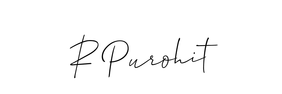 Once you've used our free online signature maker to create your best signature Allison_Script style, it's time to enjoy all of the benefits that R Purohit name signing documents. R Purohit signature style 2 images and pictures png