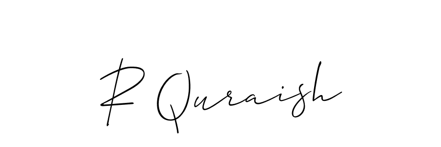 Allison_Script is a professional signature style that is perfect for those who want to add a touch of class to their signature. It is also a great choice for those who want to make their signature more unique. Get R Quraish name to fancy signature for free. R Quraish signature style 2 images and pictures png