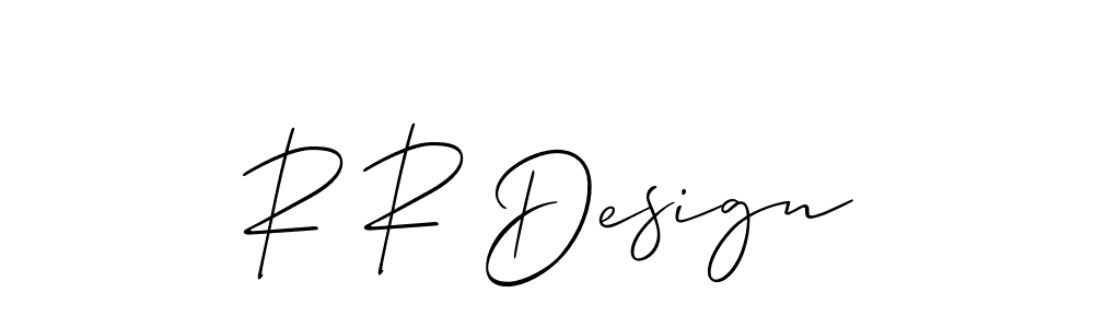 R R Design stylish signature style. Best Handwritten Sign (Allison_Script) for my name. Handwritten Signature Collection Ideas for my name R R Design. R R Design signature style 2 images and pictures png