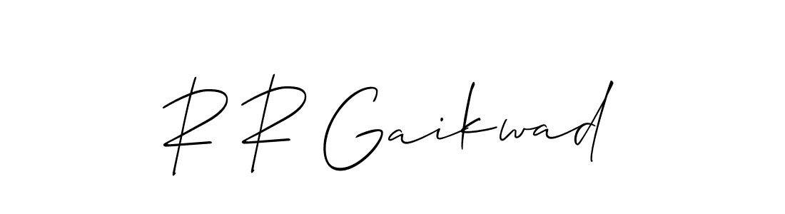 R R Gaikwad stylish signature style. Best Handwritten Sign (Allison_Script) for my name. Handwritten Signature Collection Ideas for my name R R Gaikwad. R R Gaikwad signature style 2 images and pictures png