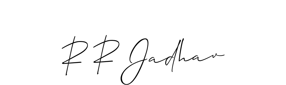 R R Jadhav stylish signature style. Best Handwritten Sign (Allison_Script) for my name. Handwritten Signature Collection Ideas for my name R R Jadhav. R R Jadhav signature style 2 images and pictures png