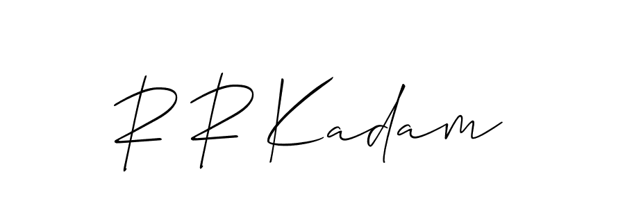 Use a signature maker to create a handwritten signature online. With this signature software, you can design (Allison_Script) your own signature for name R R Kadam. R R Kadam signature style 2 images and pictures png